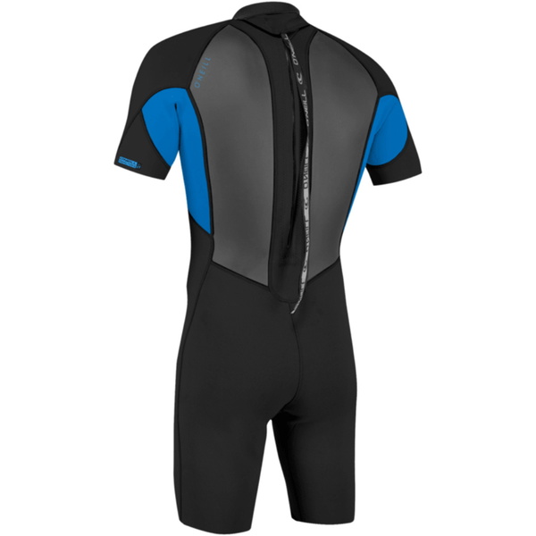 2026 O'Neill Junior Reactor-2 2mm Back Zip Shorty Wetsuit 5045B - Black / Ocean